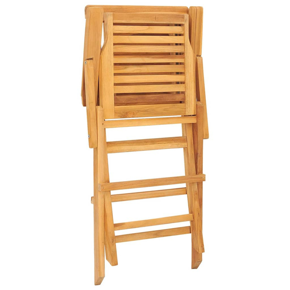 Chaises de jardin pliantes lot de 6 56x63x90cm bois massif teck