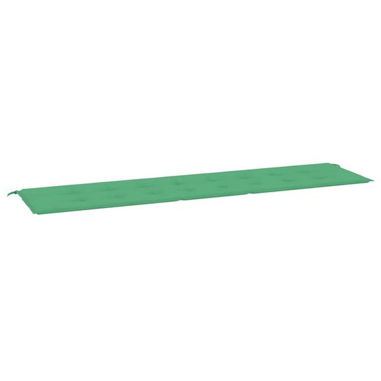 Coussin de banc de jardin vert 200x50x3 cm tissu oxford