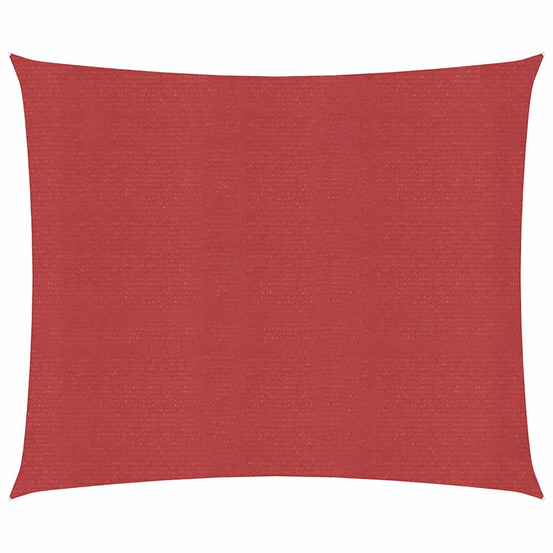 Voile d'ombrage 160 g/m² rouge 6x6 m pehd