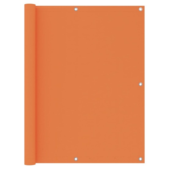 Écran de balcon orange 120x400 cm tissu oxford