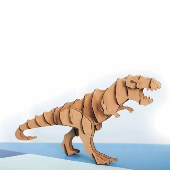 Maquette 3d en carton - tyrannosaure