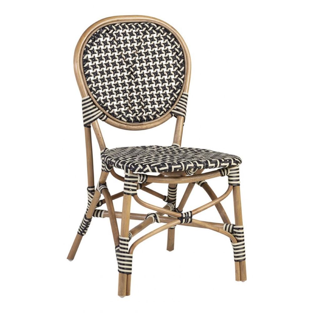 Chaise rotin rotin marron - décoration d'autrefois