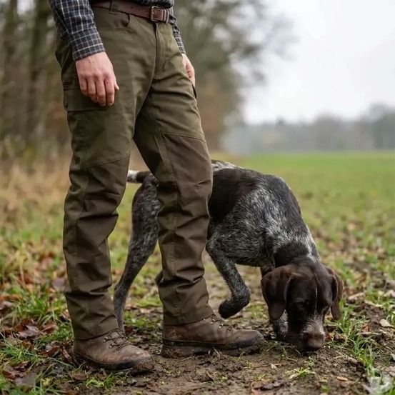 Pantalon de chasse imperméable percussion® imperlight kaki