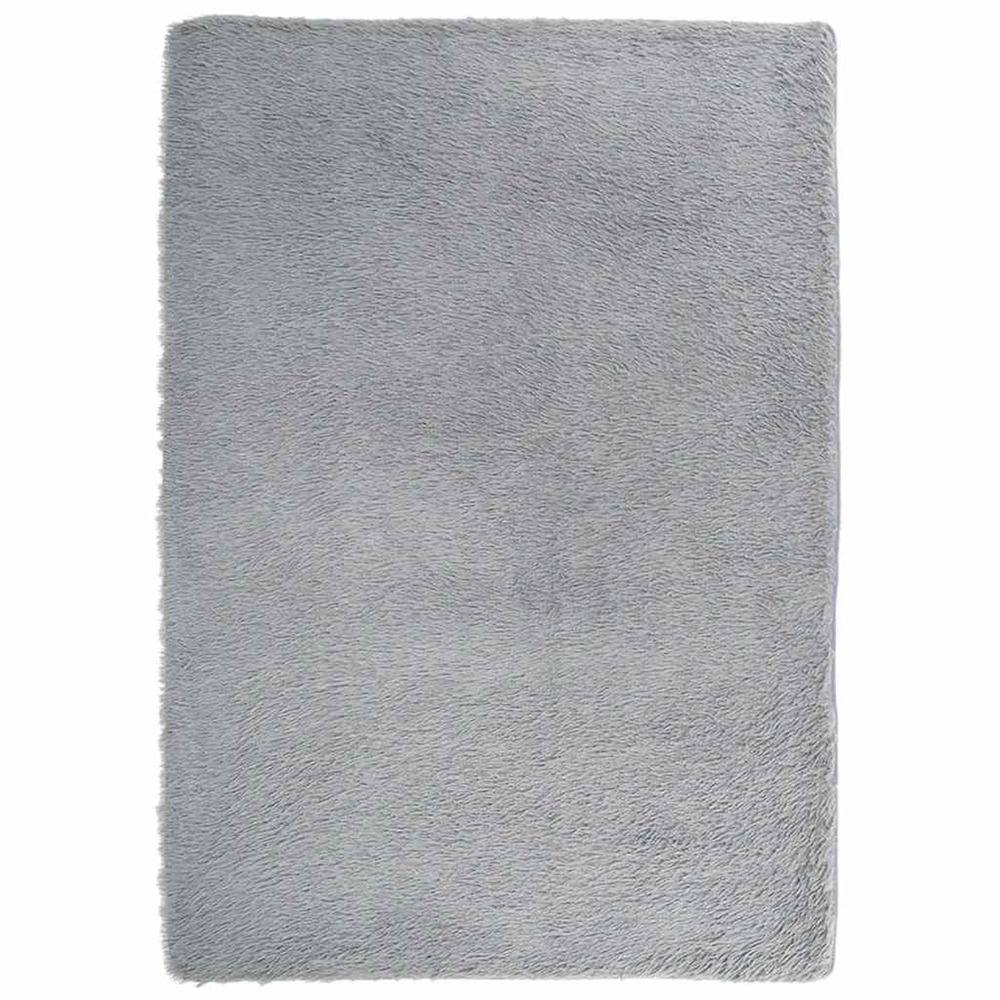 Tapis shaggy à poils longs navarra gris clair 240x340 cm