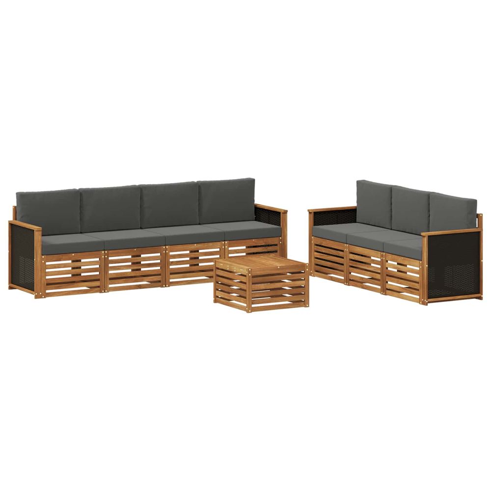 Ensembles de canapés 8 pc bois d'acacia massif