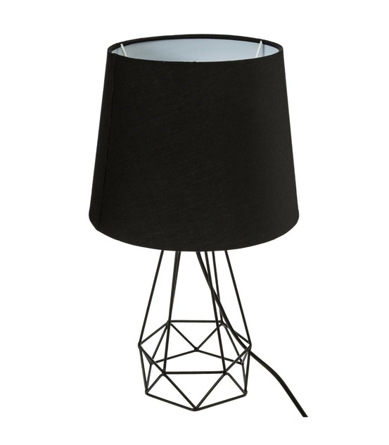 Lampe à poser en métal filaire noir h 35 cm