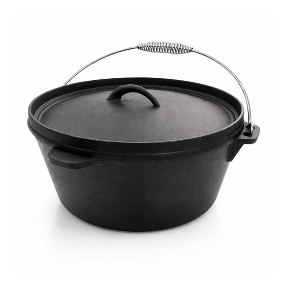 Cocotte en fonte dutch oven patton pour barbecue - 6l