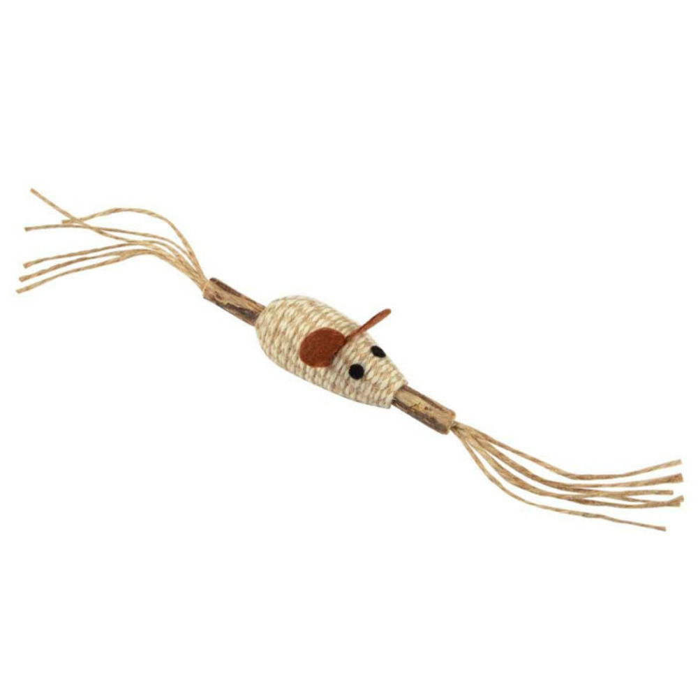 Jouet souris pour chat matatabi 12cm naturel