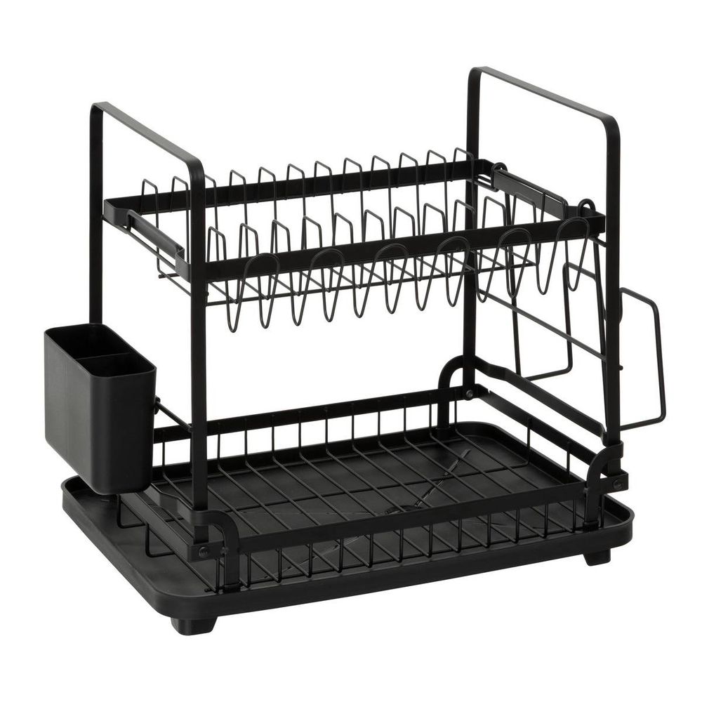 Egouttoir black edition noir 2 niveaux