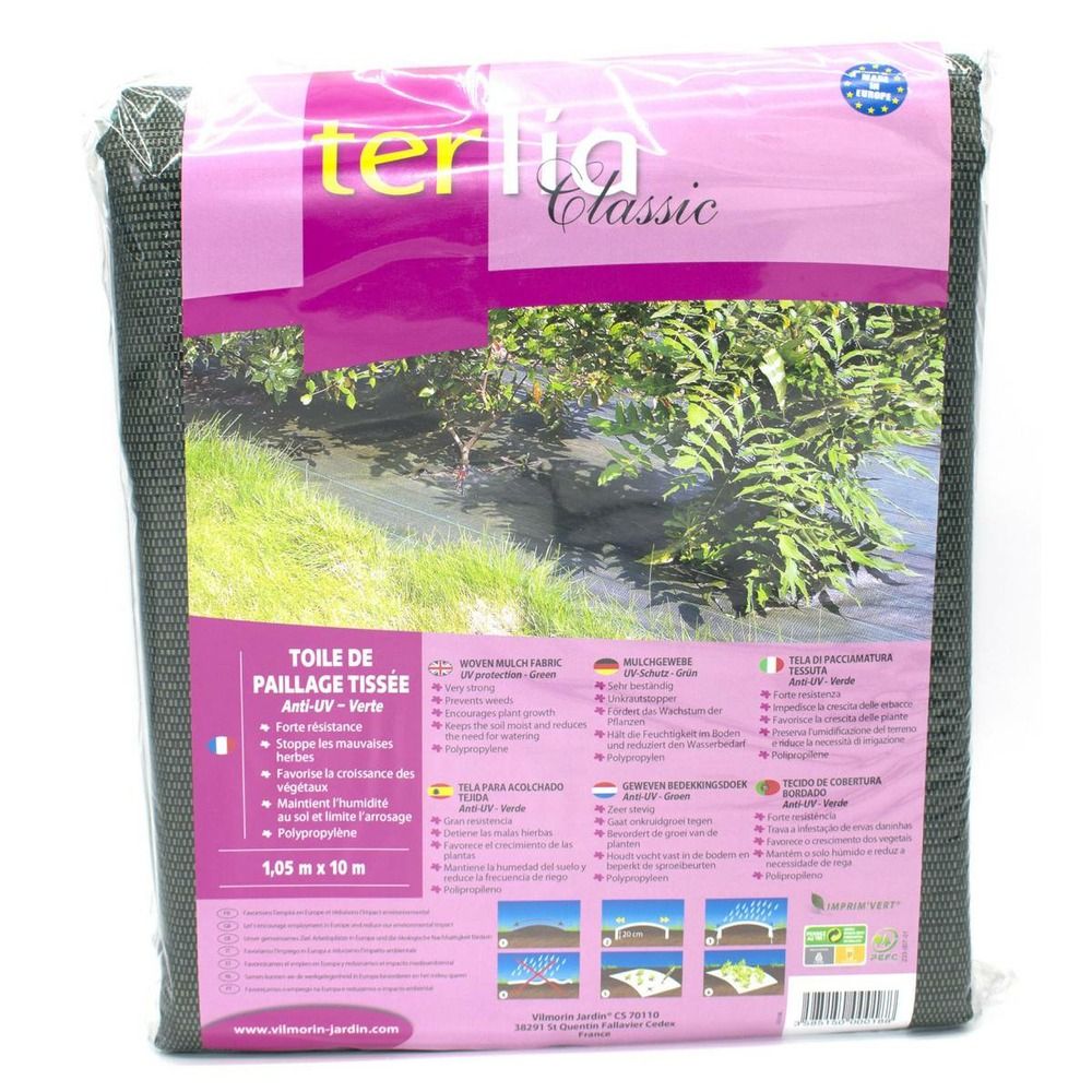 Toile de paillage tissée anti uv 1.05m x 10 m