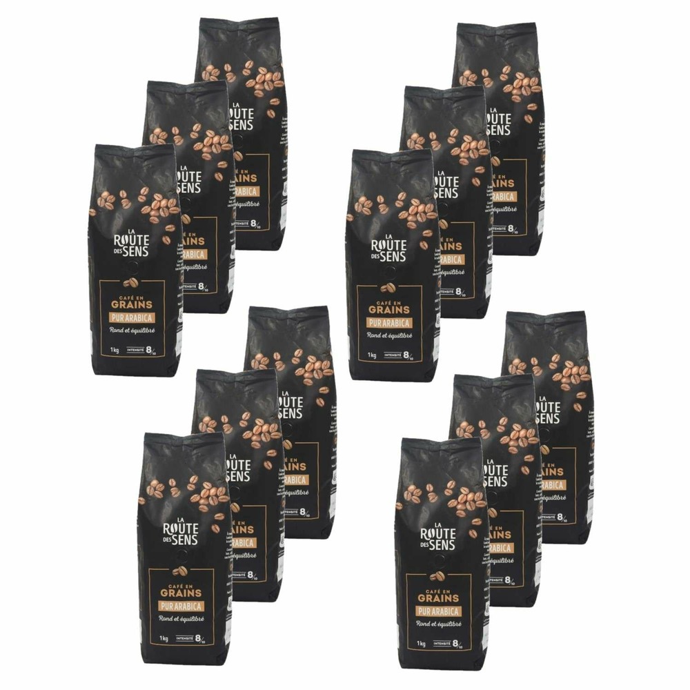 Café en grains 100% arabica - la route des sens