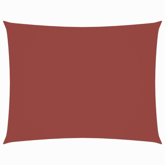 Voile de parasol tissu oxford rectangulaire 2x4 m terre cuite