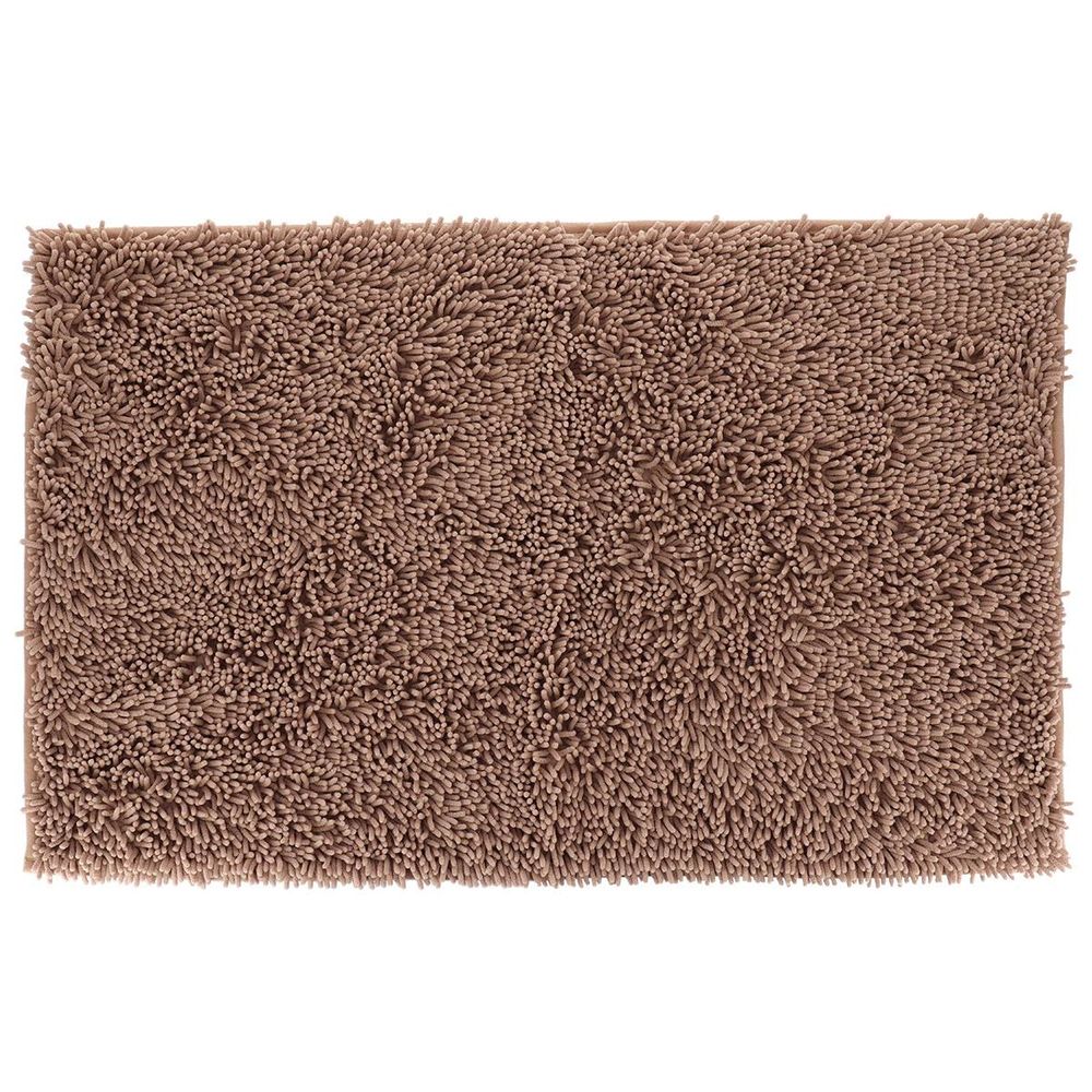 Tapis microfibre petite chenille 50x80 cm - cappuccino