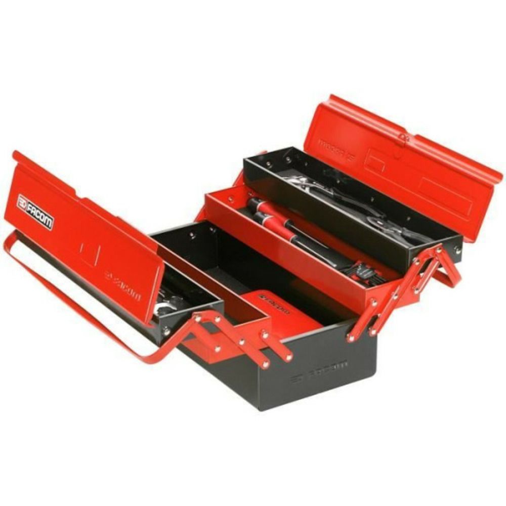 Boite a outils métallique - - bt.11gpb - 5 cases