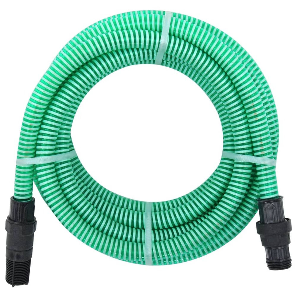 Tuyau d'aspiration avec raccords en pvc vert 1 4 m pvc