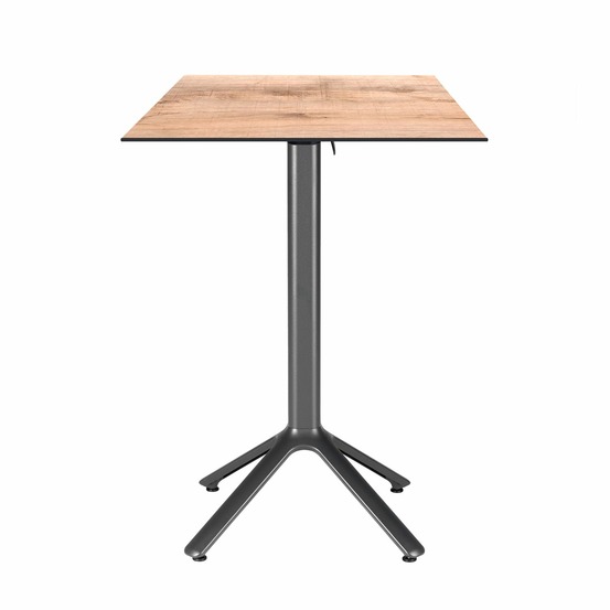 Restootab - table haute pliable nemo pour intérieur/extérieur bois clair 60x60