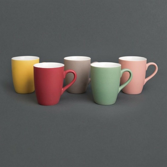 Mug gris 320 ml - lot de 6 - olympia