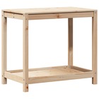 Table de rempotage avec étagère 82,5x50x75cm bois massif de pin