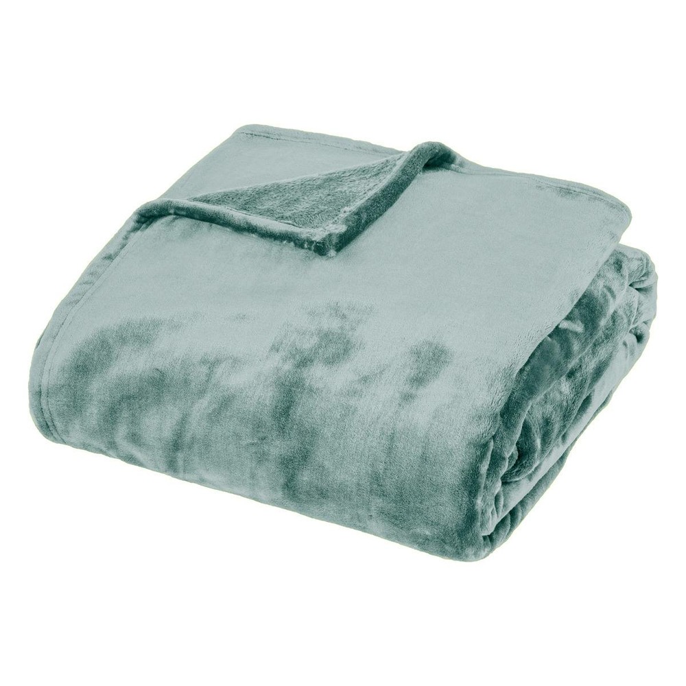 Plaid flanelle cuddly bleu 180x230cm