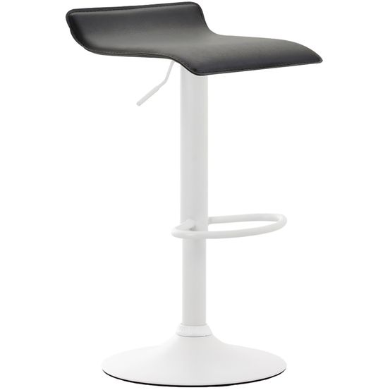 Tabouret de bar dyn v2 cuir artificiel blanc