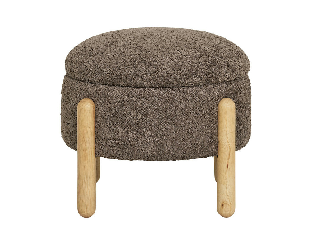 Rosie - pouf - en tissu bouclette