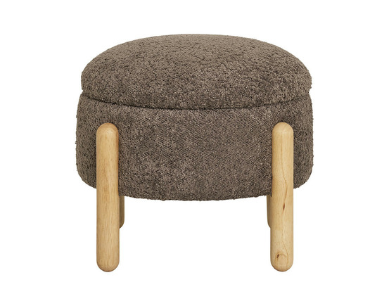 Rosie - pouf - en tissu bouclette