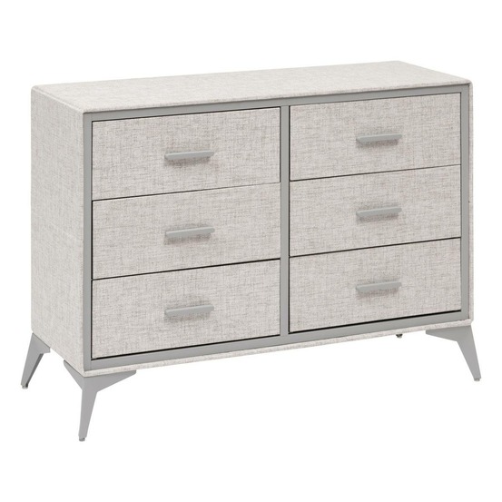 5five - commode 6 tiroirs granite gris