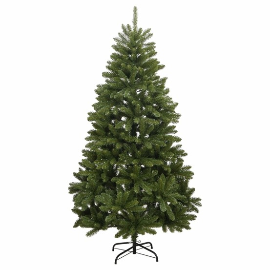 Sapin de noël artificiel à charnières avec support vert 240 cm
