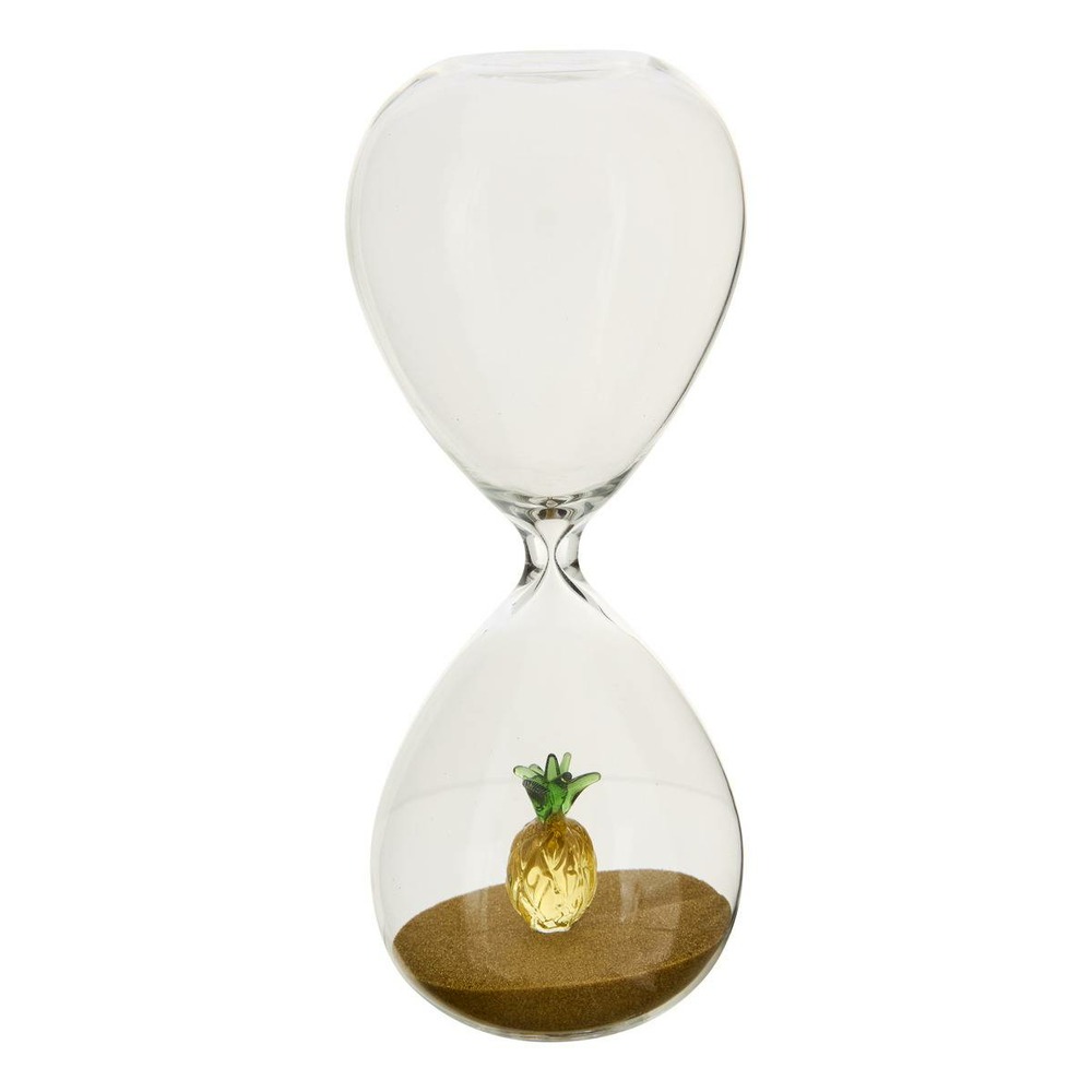 Sablier popi avec détail coeur h20cm