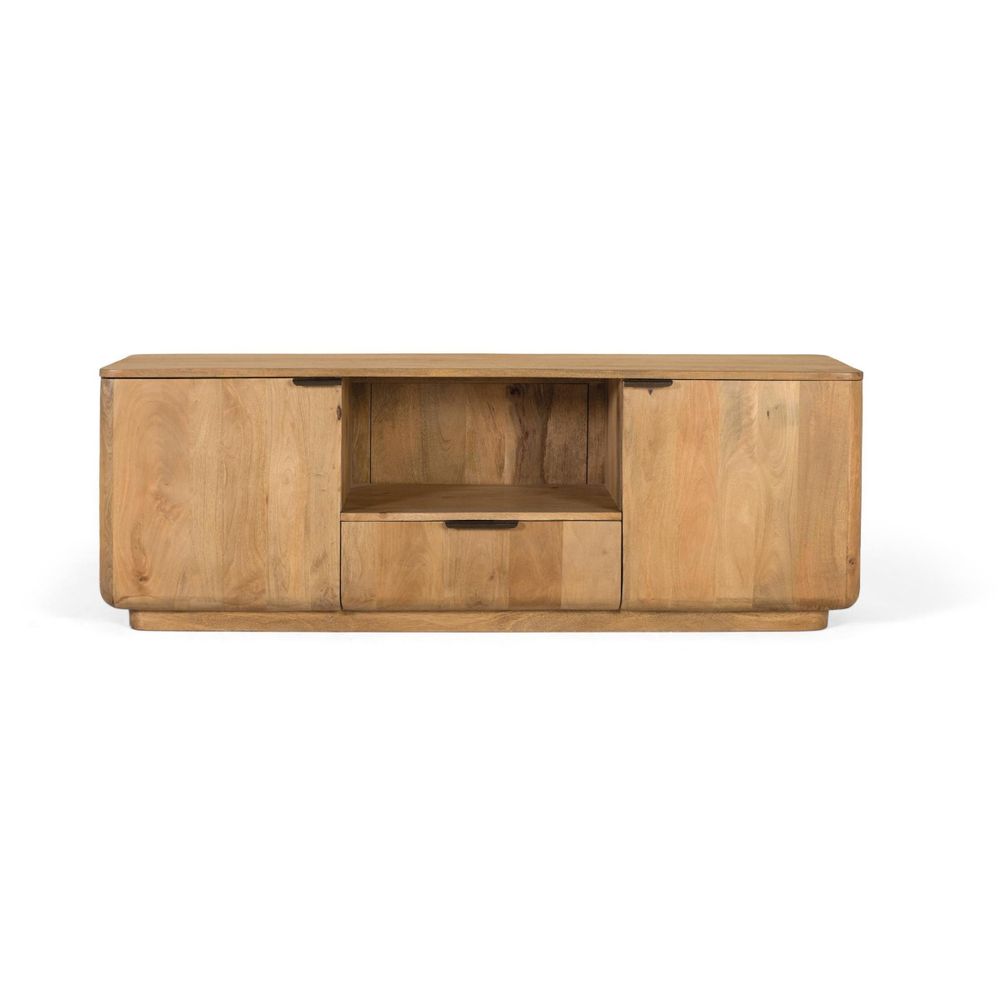 Meuble tv bois naturel - adrielle décoration d'autrefois