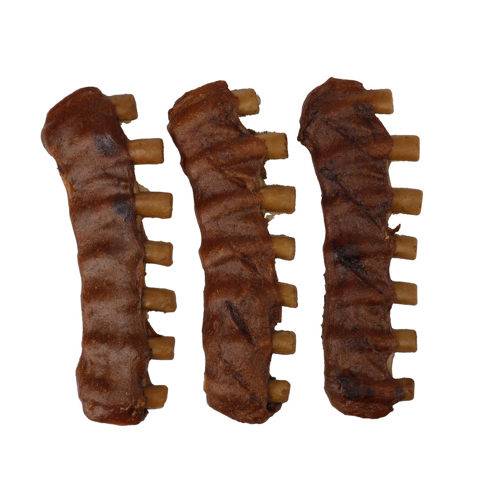 Friandise en lot pour chien bbq côte avec poulet 1.6 kg