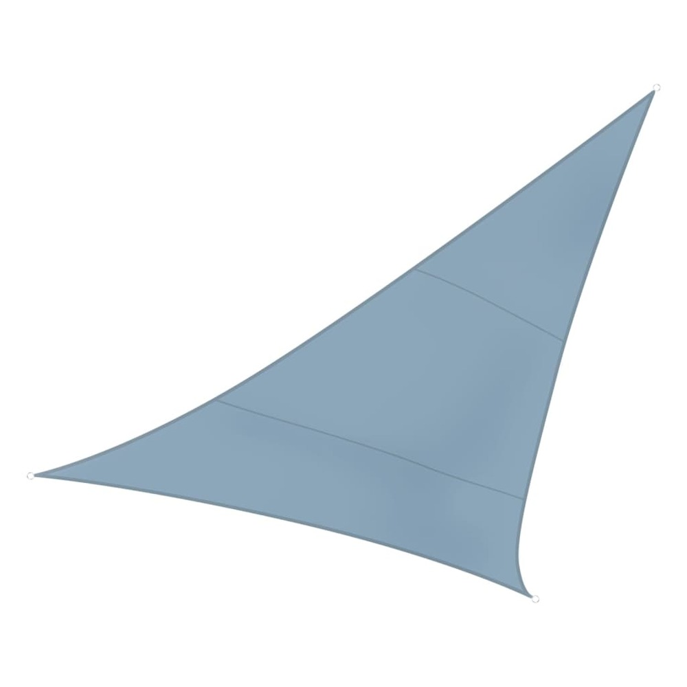 Voile d'ombrage triangulaire 3,6 m gris ardoise clair