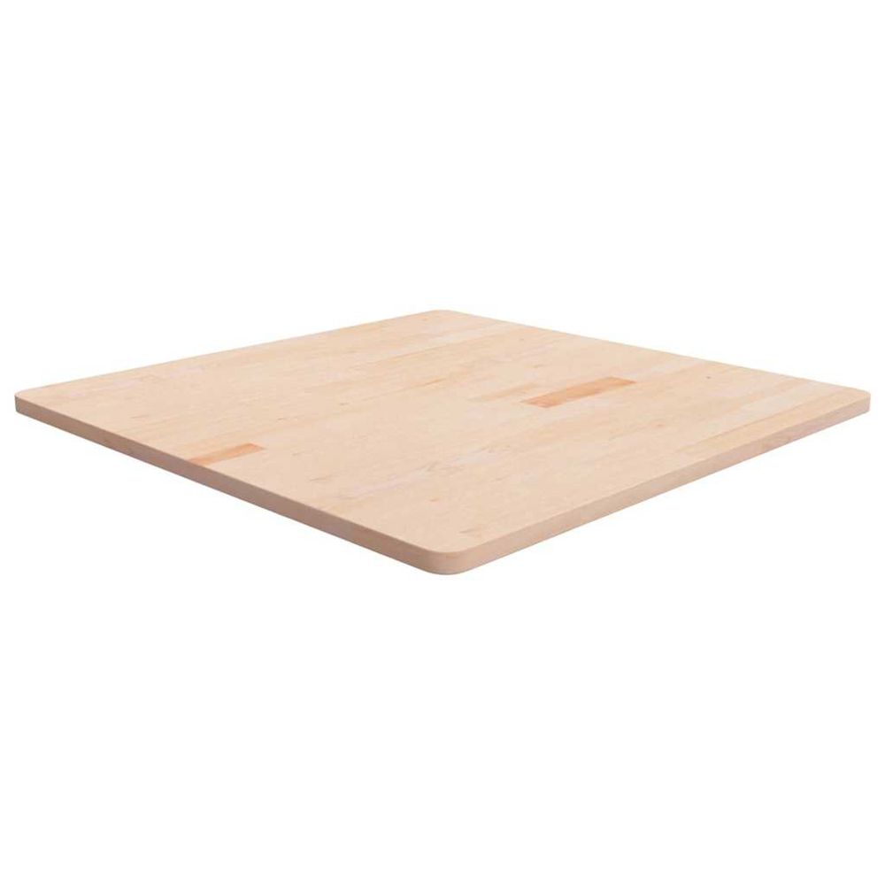 Dessus de table carré 90x90x2,5 cm bois chêne massif non traité