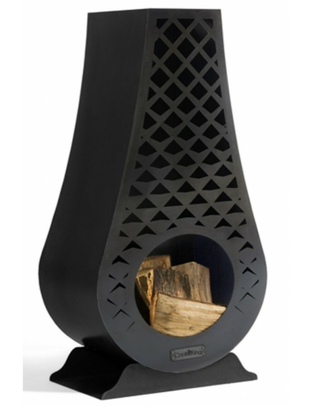 Cheminée d'extérieur en acier avangardo 50x33x108cm