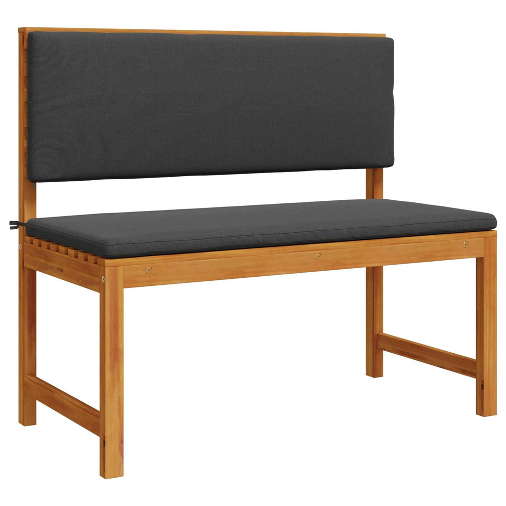 Chaise de jardin marron 100 x 50 x 91cm bois d'acacia massif