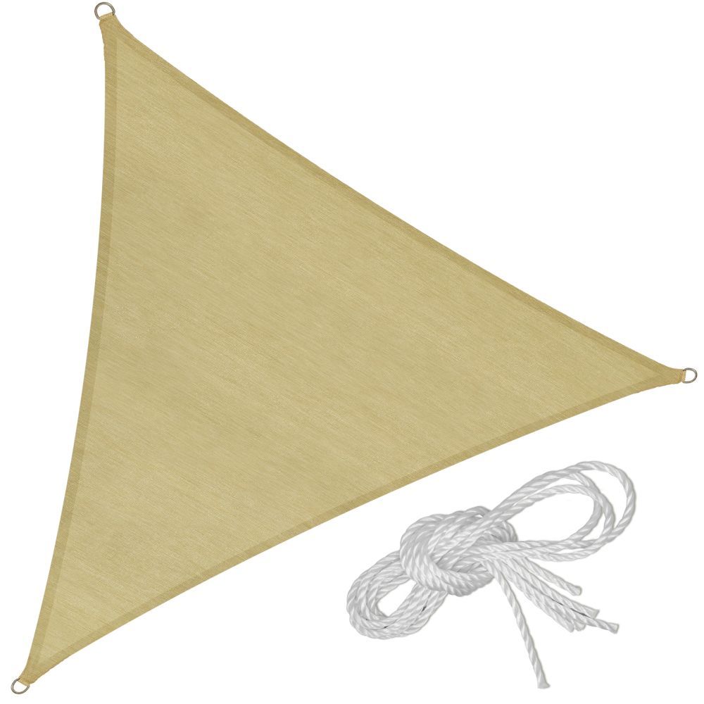 Voile toile d'ombrage taud de soleil triangulaire 400 cm