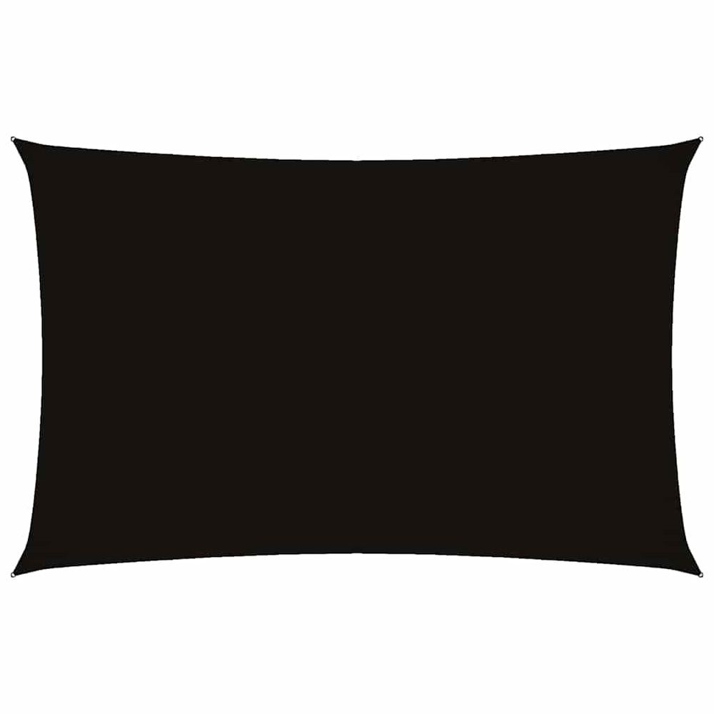 Voile de parasol tissu oxford rectangulaire 2,5x5 m noir