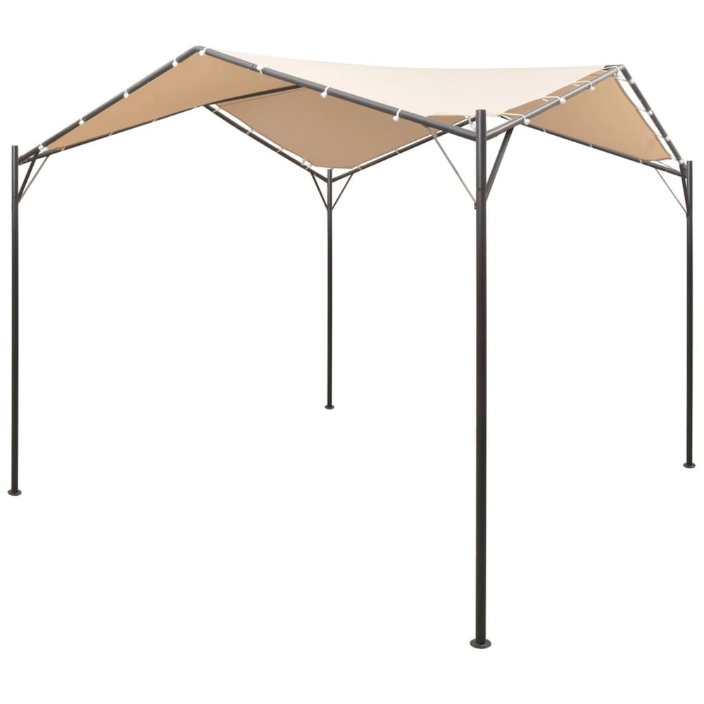 CHAPITEAU TENTE 4 X 4 M BEIGE-(866301)