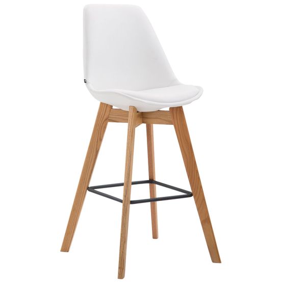 Tabouret de bar metz simili cuir natura