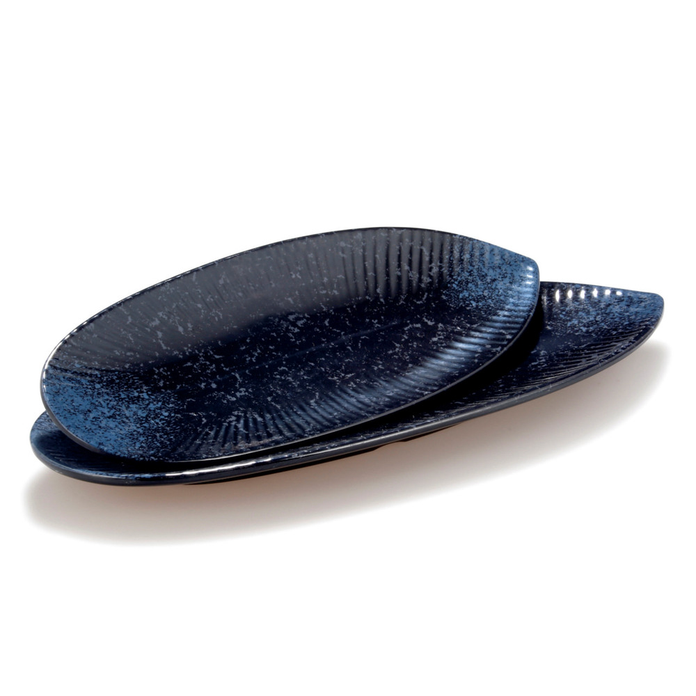 Plat mélamine elégance feuille 34,5 x 13,5 cm - pujadas