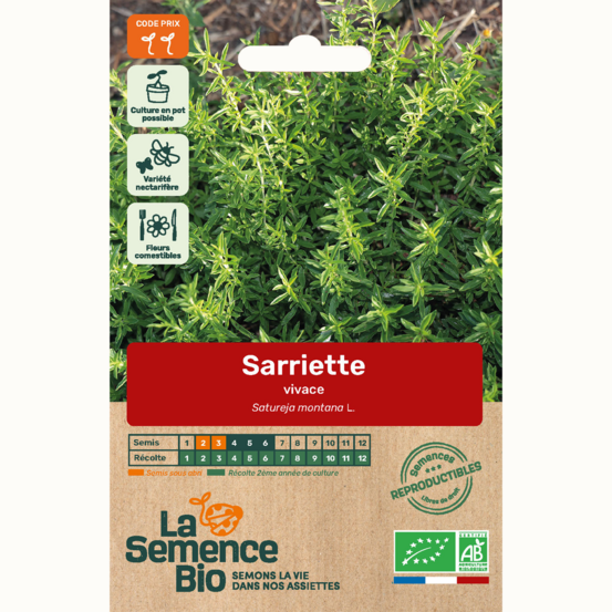 Sarriette vivace - graines bio