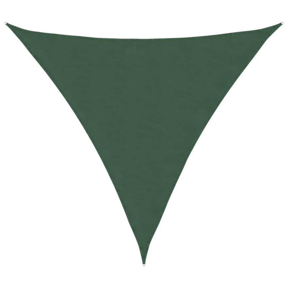 Voile parasol tissu oxford triangulaire 3x3x3 m vert foncé