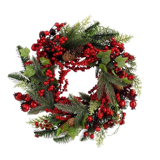 Couronne norah h11x40cm - rouge