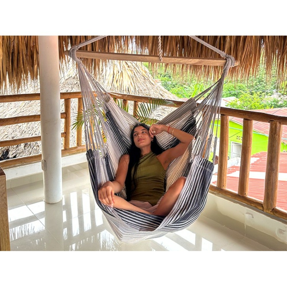 Chaise hamac xxl mariposita 3 gris