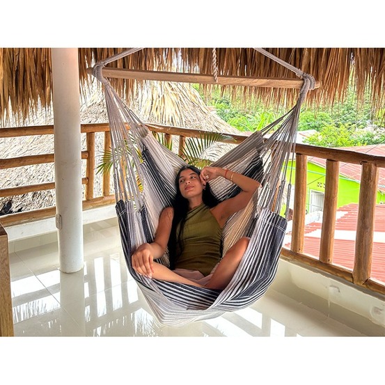 Chaise hamac xxl mariposita 3 gris