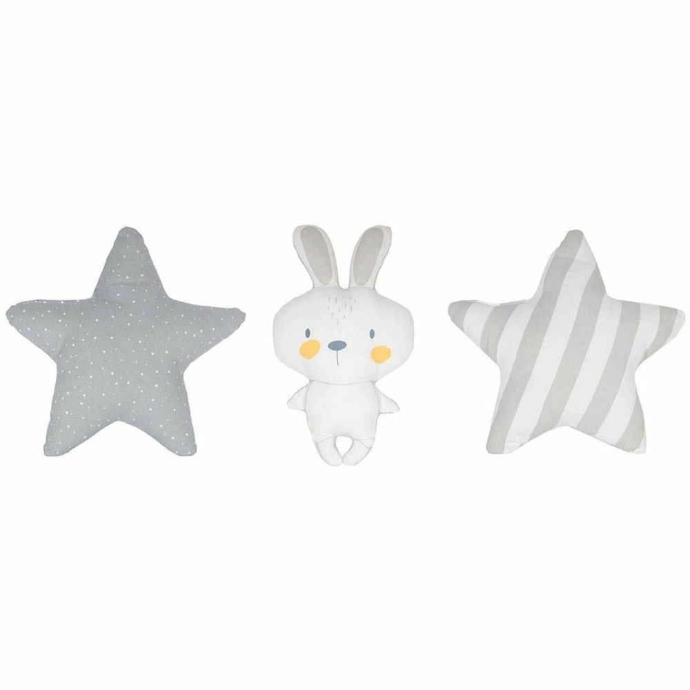Set de 3 coussins etoiles er lapinou