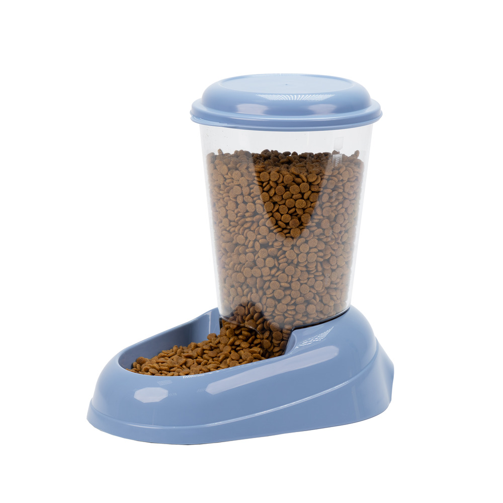 Ferplast distributeur de croquettes pour chiens et chats zenith, 3 litres, distributeur de croquettes pour animaux, fond