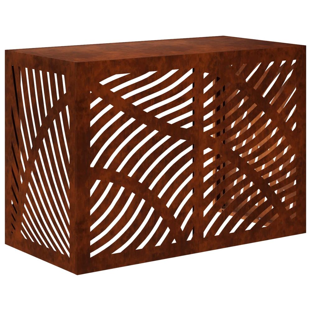 Housse de climatiseur rouillé 100 x 50 x 70 cm acier patiné