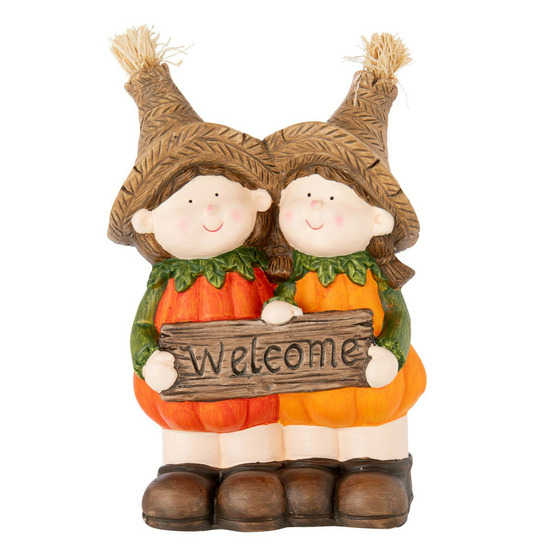 Statuette couple enfant