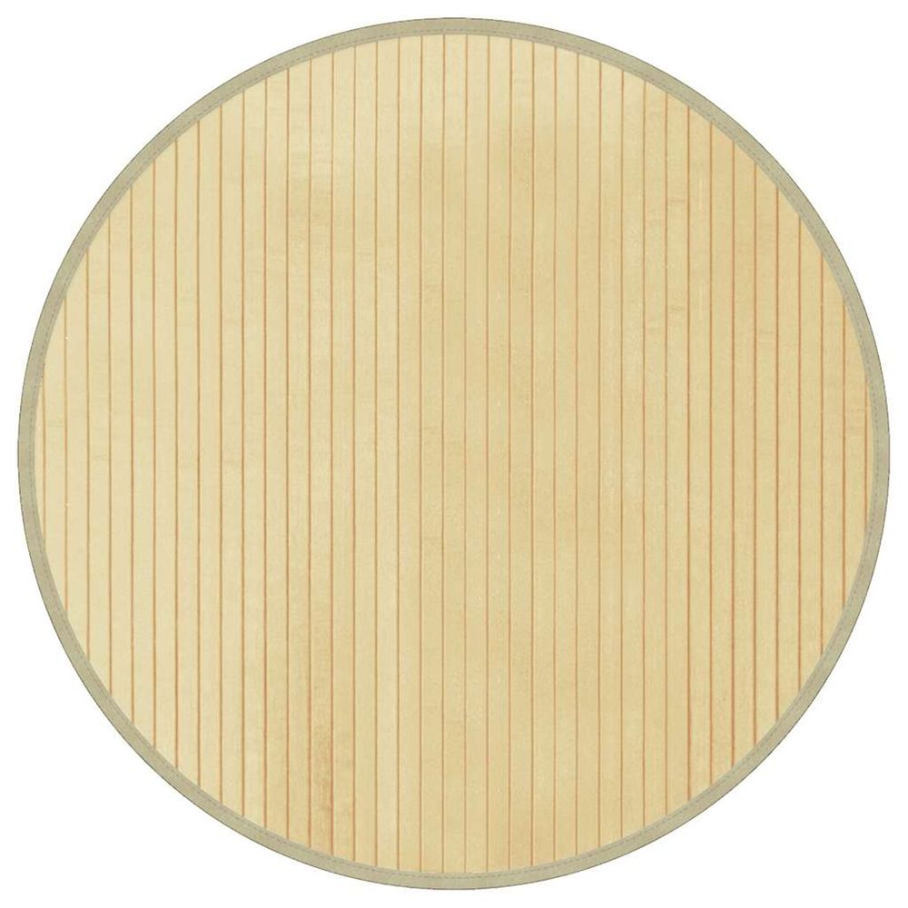 Tapis rond naturel clair 60 cm bambou